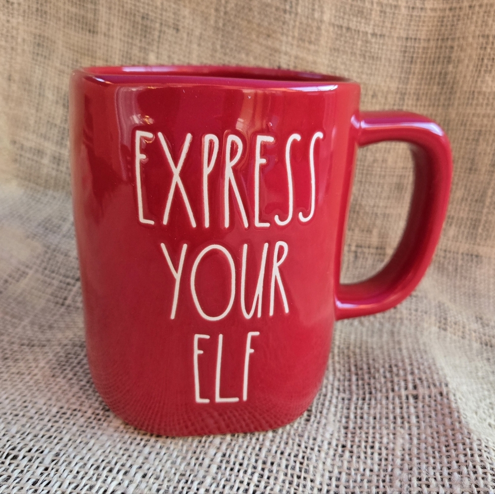 RAE DUNN Express Your Elf mug